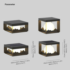 Lámparas de jardín LED con energía solar exterior