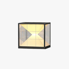 Faroles de exterior solares con acabado en negro