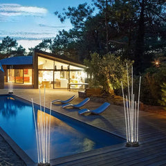 Lámpara de Jardín Exterior LED Fibra Óptica Resistente al Agua