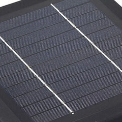 Sobremuro solar exterior rectangular LED IP65 negro para jardín