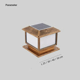 Lámpara solar LED sobremuro exterior vintage IP65 para pilar