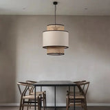 Luces cocina led diseño creativo de mimbre estilo madera natural