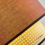 Luces cocina led diseño creativo de mimbre estilo madera natural