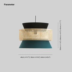 Lámparas de cocina led estilo de restaurante rattan