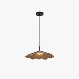 Lámparas colgantes de techo diseño floral de madera para comedor