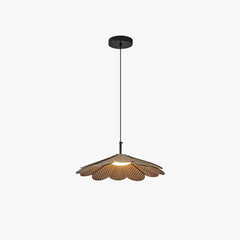 Lámparas colgantes de techo diseño floral de madera para comedor