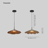 Lámparas colgantes de techo diseño floral de madera para comedor