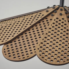 Lámparas colgantes de techo diseño floral de madera para comedor