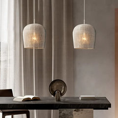 lámparas de mimbre o rattan estilo retro diseño de linterna