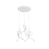 Lámpara colgante de diseño moderno con figura humana LED para comedor