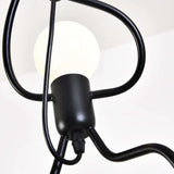 Lámpara colgante de diseño moderno con figura humana LED para comedor