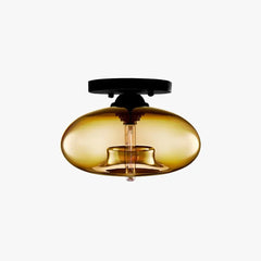 Lámpara De Techo De Vidrio Soplado LED Diseño Moderno 28 cm Pasillo
