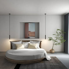 Lámpara Colgante Moderna de LED para Dormitorio Cilíndrica