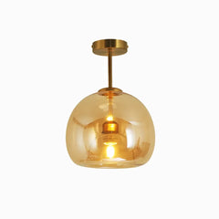 Lampara de techo para pasillo de vidrio esferica moderna con LED