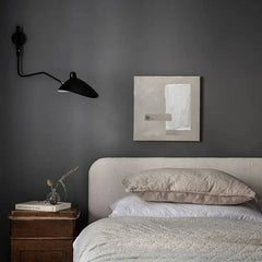 Aplique de Pared Lectura Moderno Ajustable Negro Dormitorio