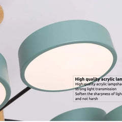 Lámpara colgante moderna estilo macarons para salón