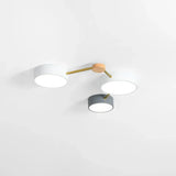 Lámpara de techo diseño nórdico LED geométrica estilo galaxia para salón Morandi