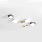 Lámpara de techo diseño nórdico LED geométrica estilo galaxia para salón Morandi