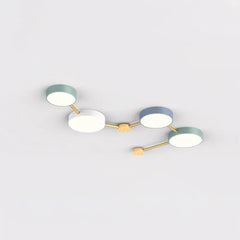 Lámpara LED de Techo Estilo Nórdico y Diseño Molecular para Salón