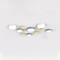 Lámpara LED de Techo Estilo Nórdico y Diseño Molecular para Salón