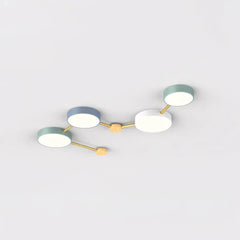Lámpara LED de Techo Estilo Nórdico y Diseño Molecular para Salón