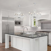 Lámparas colgantes cristal diseño elegante para salón de lujo