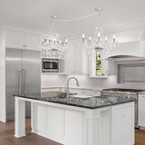 Lámparas colgantes cristal diseño elegante para salón de lujo