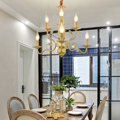 Arañas led modernas para salón con diseño de rama