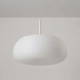 Lampara techo colgante blanca diseño redondo estilo crema