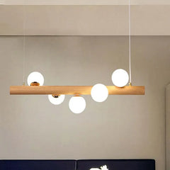 Lámparas colgantes para comedor de madera diseño moderno y creativo