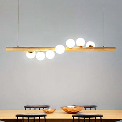 Lámparas colgantes para comedor de madera diseño moderno y creativo