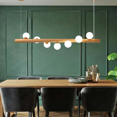 Lámparas colgantes para comedor de madera diseño moderno y creativo