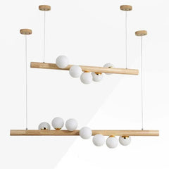 Lámparas colgantes para comedor de madera diseño moderno y creativo