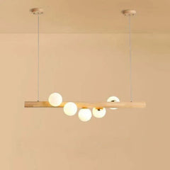 Lámparas colgantes para comedor de madera diseño moderno y creativo