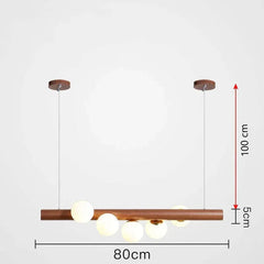 Lámparas colgantes para comedor de madera diseño moderno y creativo