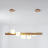 Lámparas colgantes para comedor de madera diseño moderno y creativo