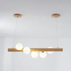 Lámparas colgantes para comedor de madera diseño moderno y creativo