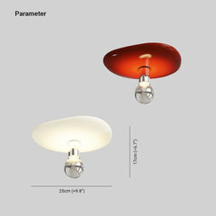 Plafones led empotrables diseño irregular de círculo con bombilla simple