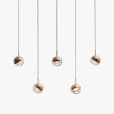 Lampara colgante mesita noche diseño moderno creativo con esfera de vidrio