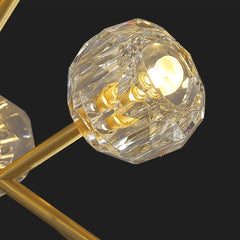 Lámpara colgante de cristal para salón estilo moderno y lujoso