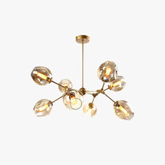 Lamparas de cristal de techo modernas estilo esférico y ramificado