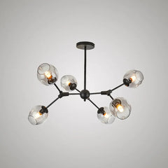 Lamparas de cristal de techo modernas estilo esférico y ramificado
