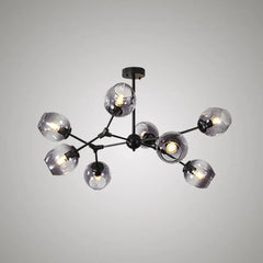 Lamparas de cristal de techo modernas estilo esférico y ramificado