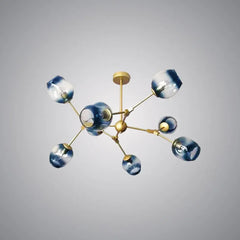 Lamparas de cristal de techo modernas estilo esférico y ramificado