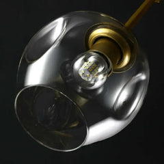 Lamparas de cristal de techo modernas estilo esférico y ramificado