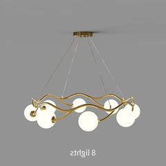 Lampara colgante led diseño moderno y creativo en forma de anillo