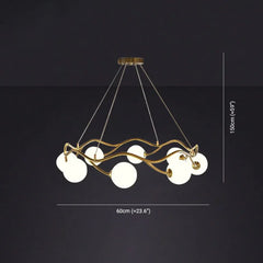 Lampara colgante led diseño moderno y creativo en forma de anillo