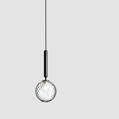 Lámpara colgante blanca y dorada esférico diseño estilo nórdico LED