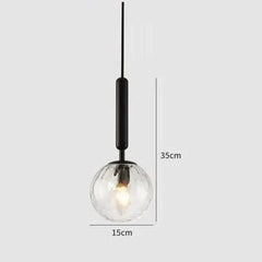 Lámpara colgante blanca y dorada esférico diseño estilo nórdico LED