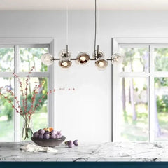 Lámpara colgante de bola de vidrio para restaurante moderna